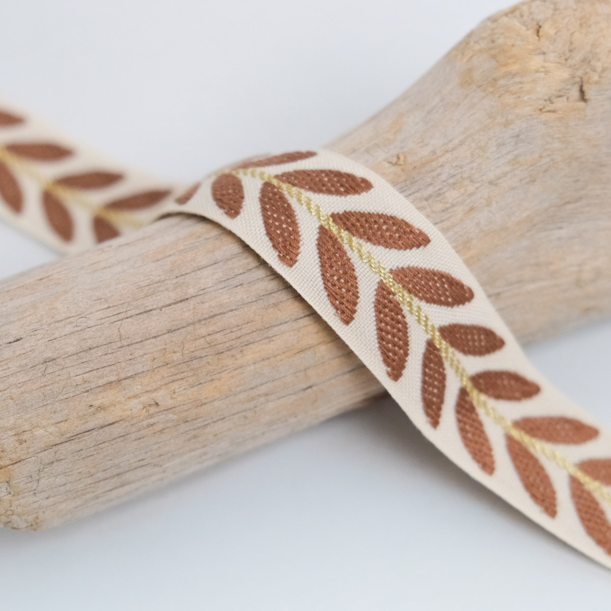 25mm Brown Epi Stripe - Maison Klem